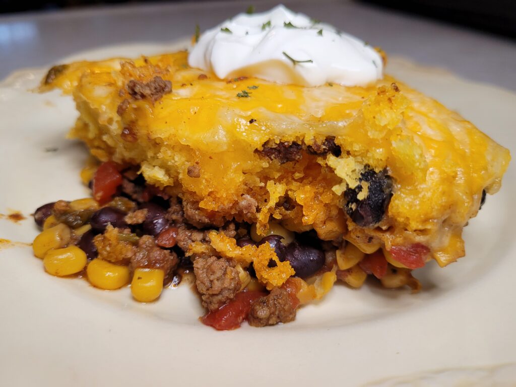 Slow Cooker Tamale Pie - In the Kitchen with Momma Mel