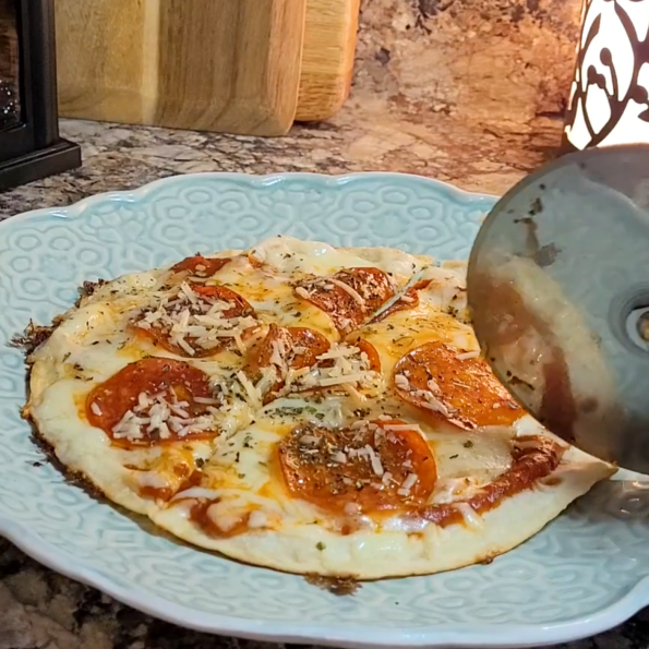 Skillet Tortilla Pizza