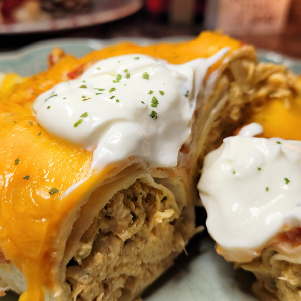 Easy Fiesta Chicken Enchiladas