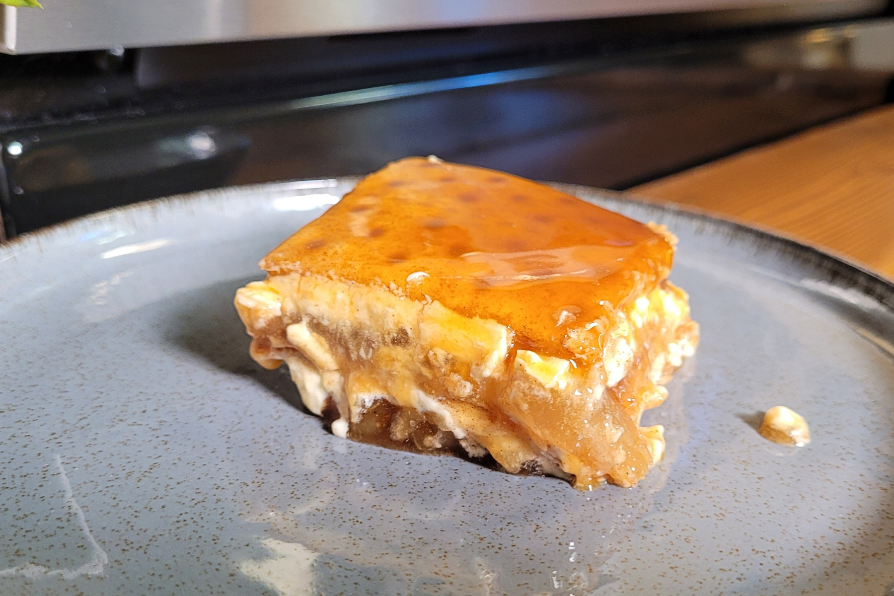 Caramel Apple Eclair Cake