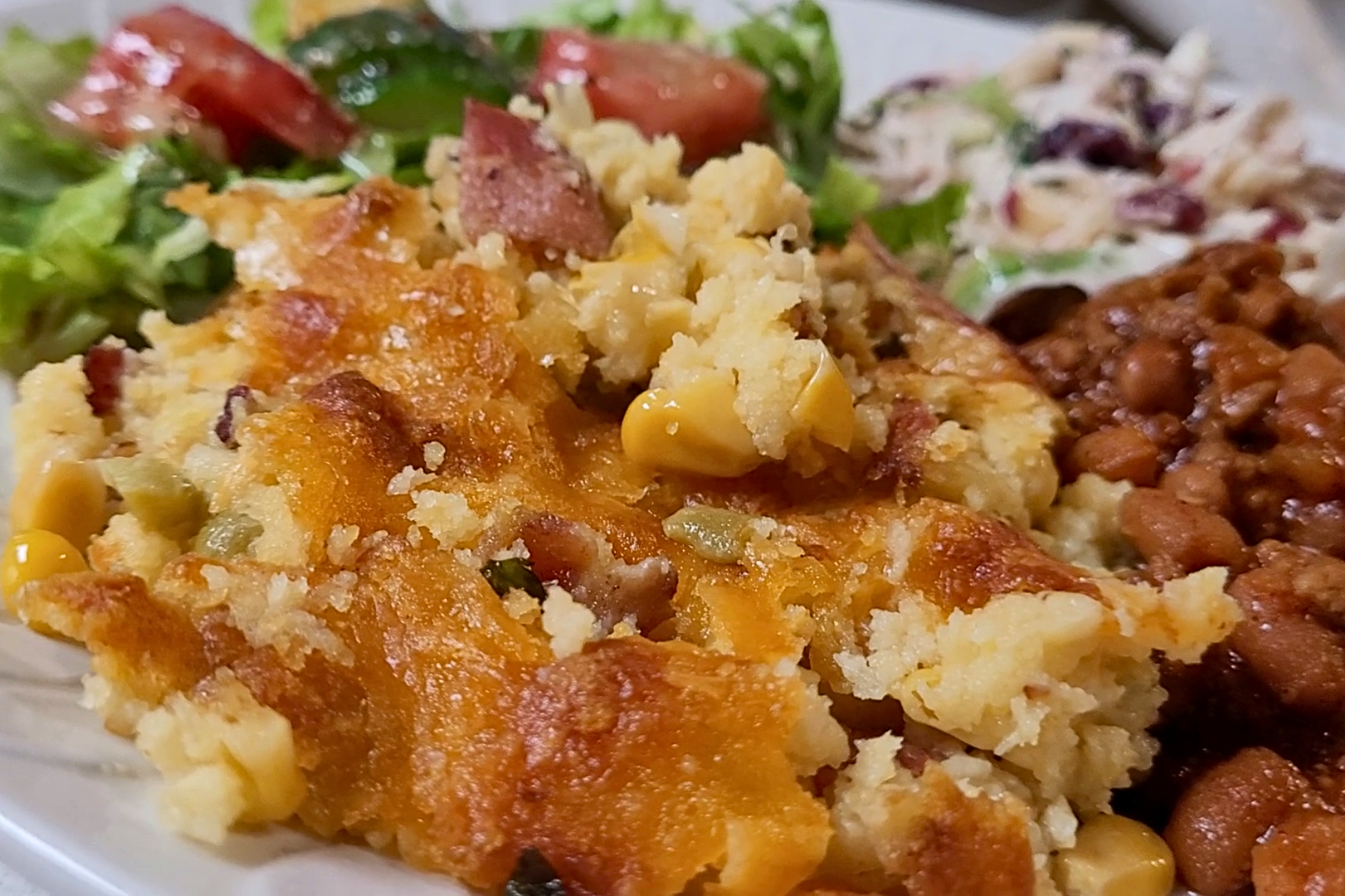 Loaded Jiffy Cornbread Casserole